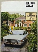 Folheto de vendas de carros Ford Consul para 1974 #FA704 L Estate GT comprar usado  Enviando para Brazil