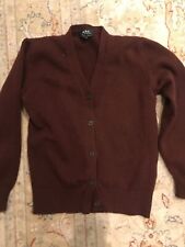 Apc cardigan burgundy for sale  LONDON