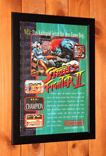 1995 Street Fighter II 2 Super NES Game Boy Werbeblatt Gerahmt Poster Ad Framed, usado comprar usado  Enviando para Brazil