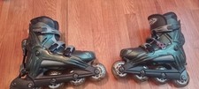 Patins em linha masculinos vintage Rollerblade Viablade Parkway Triforce tamanho 8.5 Itália comprar usado  Enviando para Brazil