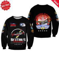 Moletom afro-americano Tuskegee Airmens cauda vermelha 3D P - 5XL comprar usado  Enviando para Brazil