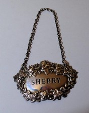Etichetta silver sherry usato  Spedire a Italy