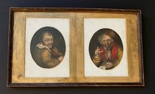 Antigo 1805 GROTESCO Guache/tempera Um PAR em moldura Nelson's Victory Francês comprar usado  Enviando para Brazil