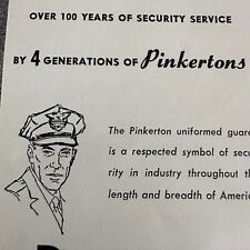 Pinkertons inc security for sale  Tallassee