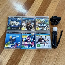 Controle de movimento Sony PlayStation PS3 CECH-ZCM1E câmera ocular e 6 jogos compatíveis comprar usado  Enviando para Brazil