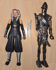 Usado, Figuras Hasbro Star Wars Mandalorian Black Series IG-11 e Ahsoka escala 6” comprar usado  Enviando para Brazil