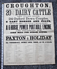 Antique broadside poster for sale  UK