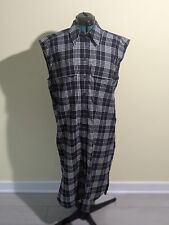 Vestido xadrez Banana Republic OLX SL flanela preppy azul marinho manga longa botão... comprar usado  Enviando para Brazil