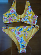 Bikini 2tlg gelb gebraucht kaufen  Rain
