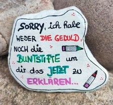Bemalter stein spruch gebraucht kaufen  Zwickau
