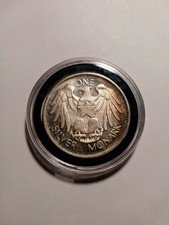 Moeda de troca de barras de prata 1974 Monark 1 onça troy .999 redonda fina tonificação menor comprar usado  Enviando para Brazil
