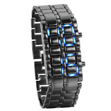 Relógio de pulso masculino de luxo aço inoxidável data digital pulseira LED relógio esportivo comprar usado  Enviando para Brazil