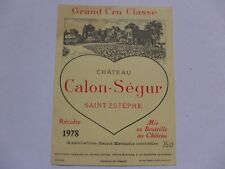 étiquette ancienne vin d'occasion  Biganos