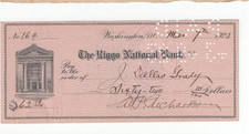 Wilds Preston Richardson cheque bancário assinado 1923 / explorador autografado Alasca comprar usado  Enviando para Brazil