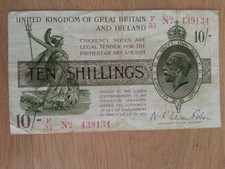 ten shilling notes for sale  PETERBOROUGH
