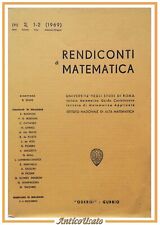 Rendiconti matematica serie usato  Bari