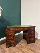 Reproduction mahogany kneehole for sale  WREXHAM