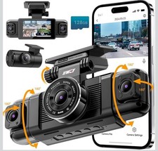 IIWEY N5 4 canais Dash Cam visão 360°, 1080P frontal e traseira interna, esquerda direita D comprar usado  Enviando para Brazil
