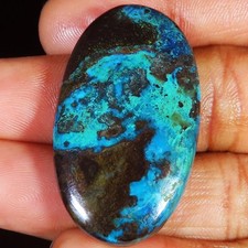 Cabochon ovale azurite usato  Spedire a Italy