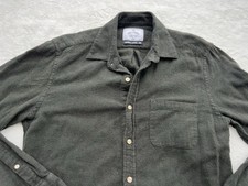 Camisa masculina flanela portuguesa estilo antigo sabedoria botão para baixo oliva média comprar usado  Enviando para Brazil