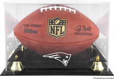 Usado, Vitrine de futebol com logotipo da equipe Patriots - Fanáticos comprar usado  Enviando para Brazil
