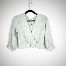 Blusa Have Feminina Cropped Estampa Xadrez Decote Surplice Tamanho P Nova Sem etiquetas comprar usado  Enviando para Brazil