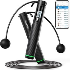 Corda de salto inteligente RENPHO com contador, ajustável, dados de aplicativo, para fitness e crossfit comprar usado  Enviando para Brazil