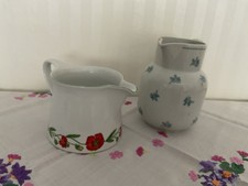 Stck milchkrug blumenmotiv gebraucht kaufen  Hennigsdorf