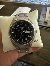 Relógio masculino Seiko 5 esportes preto com algarismos arábicos  comprar usado  Enviando para Brazil