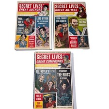 LOT 3 Books Secret Lives Of Great Composers Kafka, Berlioz, Mona Lisa comprar usado  Enviando para Brazil