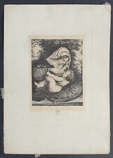 Stampa antica madonna usato  Roma