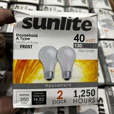LÂMPADA SUNLITE HOME 40A/FR 40W 130V GEADA MÉDIA BASE PACOTE COM 2 comprar usado  Enviando para Brazil