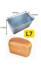 MOLDE DE COZIMENTO PARA PÃO L7 CUPCAKES PANELA DE ALUMÍNIO BOLO 22x11x11,5 cm comprar usado  Enviando para Brazil