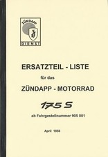 Ersatzteile liste zündapp gebraucht kaufen  Freiamt