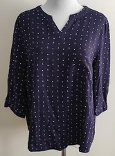 Damen blusenshirt dunkelblau gebraucht kaufen  Bochum