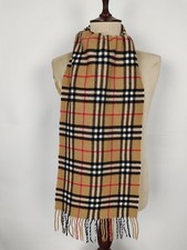 Lenços de inverno Burberry genuíno vintage novo xadrez camelo 100% lã de cordeiro comprar usado  Enviando para Brazil