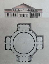 Antique architecture drawing d'occasion  France