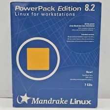 Software de sistema operacional Linux Mandrake 8.2 edição PowerPack 7 CDs manuais comprar usado  Enviando para Brazil