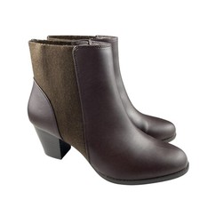 Usado, Botas de tornozelo femininas Kelly & Katie Jadona 8,5 M marrom couro sintético salto comprar usado  Enviando para Brazil