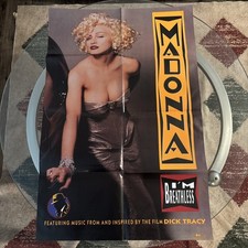 Vintage 1990 Madonna I'm Breathless raro pôster promocional original Dick Tracy comprar usado  Enviando para Brazil