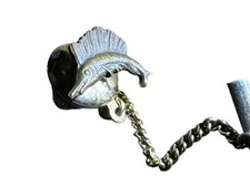 Usado, Vintage Swank Bronze Swordfish Tie Tack .5” Pesca Esportiva Marinha Náutica comprar usado  Enviando para Brazil