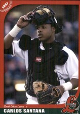 Carlos Santana 2007 Grandstand Great Lakes Loons RC Rookie AutographDen, usado comprar usado  Enviando para Brazil