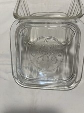 RARO Vintage GE Geladeira de Vidro Recipiente de Armazenamento de Alimentos Pequeno 4” Década de 1940 comprar usado RARO Vintage GE Geladeira de Vidro Recipiente de Armazenamento de Alimentos Pequeno 4” Década de 1940 comprar usado  Enviando para Brazil