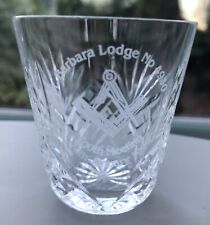 Masonic cut glass for sale  RUGBY