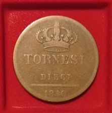 Moneta tornesi 1840 usato  Benevento