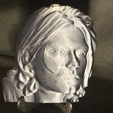 Usado, Busto ART ventilador alto relevo Kurt Cobain com suporte 7x5x1/2 polegadas cor ardósia comprar usado  Enviando para Brazil