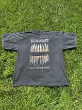 Vintage Fear Factory Edgecrusher Tour Band (XL) 90s Nu Metal Azul Uva 2 Lados comprar usado  Enviando para Brazil