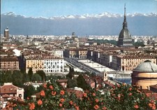 Cartolina torino panorama usato  Italia