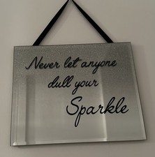 Mirrored glass sign for sale  MANCHESTER