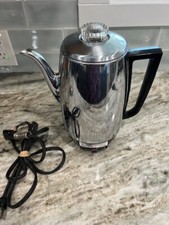 Coador universal Coffeematic 8 xícaras cromado com tampo borbulhante de vidro comprar usado  Enviando para Brazil